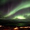 Fint nordlys over Mjelle onsdag kveld før værgudene satte en stopper for videre fotografering