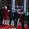 Etter Nobelseremonien tok Kong Harald avskjed med Geir Lundestad og Thorbjørn Jagland. 