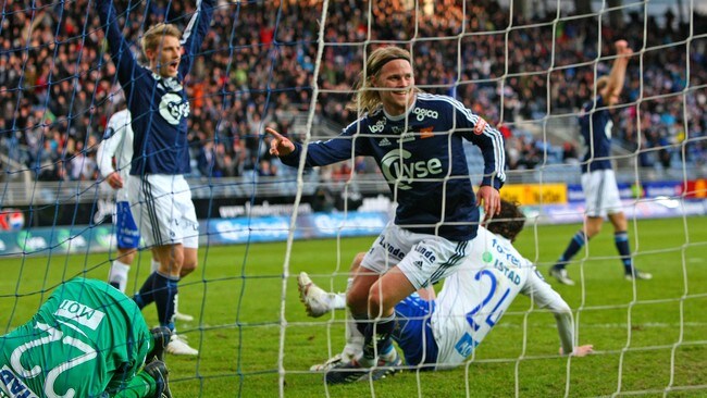 Vikings Birkir Bjarnason scorer i sin tredje kamp på rad. (Foto: Hansen, Alf Ove/Scanpix)