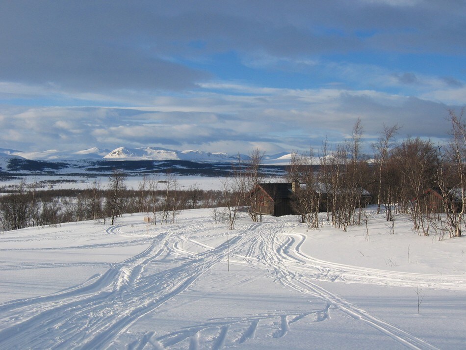Skriurusten fotografert 27.2.2005.  Utsikt mot nordvest.