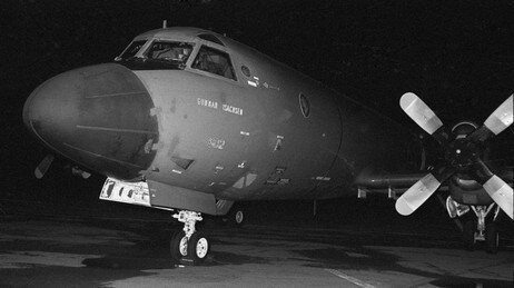 Orion-flyet 'Gunnar Isachsen' som deltok i søket etter 'Berge Vanga'. (Foto: Vidar Knai/Scanpix) Orion-flyet 'Gunnar Isachsen' som deltok i søket etter 'Berge Vanga'. (Foto: Vidar Knai/Scanpix)