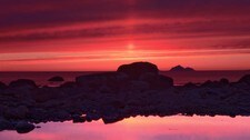 Laukvik mot Gaukværøy. (Foto: June Grønseth)