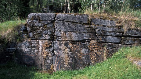 Helleristning før fjerning (Foto: Tromsø Museum)