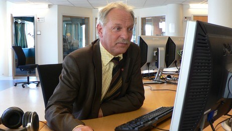 Odd Eriksen på nettmøte (Foto: Susanne Lysvold) Odd Eriksen på nettmøte (Foto: Susanne Lysvold)