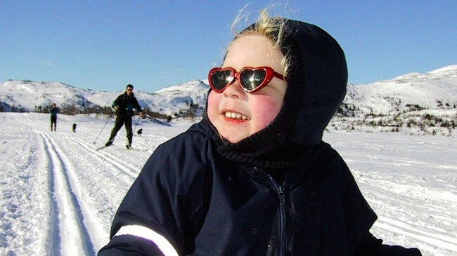 Barn på ski (Scanpix)