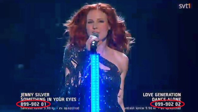 Jenny Silver under Andra chansen i Melodifestivalen 2011 (Foto: Skjermdump: SVT) Jenny Silver under Andra chansen i Melodifestivalen 2011 (Foto: Skjermdump: SVT)