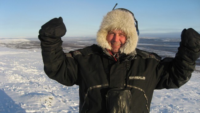 Ole Mathis jubler (Foto: Hans Børge Hartvigsen/NRK) Ole Mathis jubler (Foto: Hans Børge Hartvigsen/NRK)