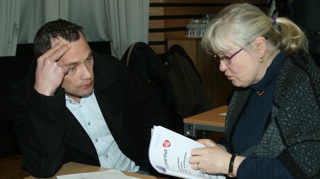 Skjalg Jensen og Ingalill Olsen (Foto: Eilif Aslaksen/NRK)