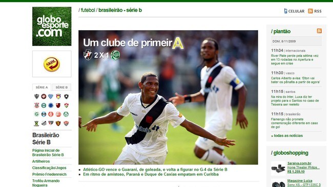 Faksimile fra Globo om Vasco da Gamas opprykk. Faksimile fra Globo om Vasco da Gamas opprykk.