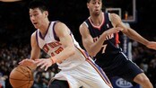 Hawks Knicks Basketball Jeremy Lin, Jannero Pargo