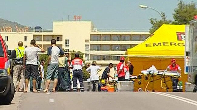 Bilbombe på Mallorca (Foto: GBRTV) Bilbombe på Mallorca (Foto: GBRTV)