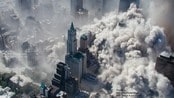 Ny bilder tatt fra politihelikopter over Manhattan 11. september 2001