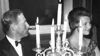 Kronprins Harald og Sonja på klubb