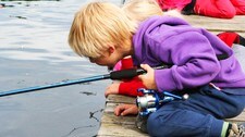 Travelt på Sognsvann og langt mellom fiskene (Foto: Anne Sørum ) Travelt på Sognsvann og langt mellom fiskene (Foto: Anne Sørum )