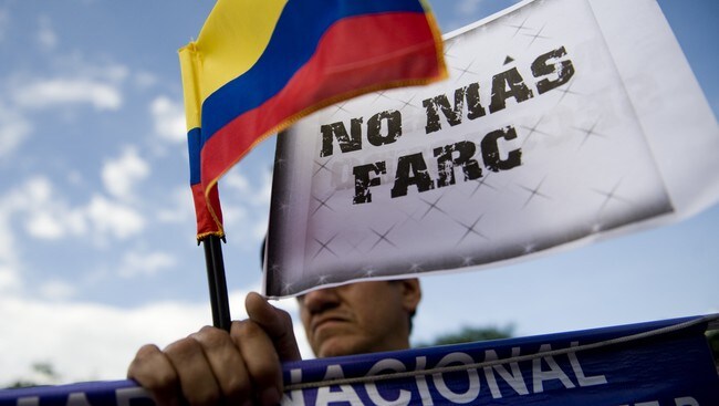 COLOMBIA - 'Ikke mer FARC' (Foto: LUIS ROBAYO/Afp) COLOMBIA - 'Ikke mer FARC' (Foto: LUIS ROBAYO/Afp)
