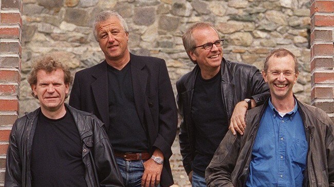 New Jordal Swingers . Fra venstre: Armand Torp, John Kolloen, Eigil Berg og Ole Marius Melhuus. (Foto: Promo)