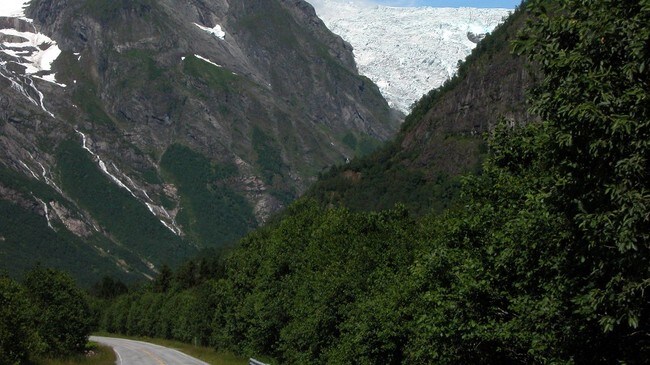 Bøyabreen i Fjærland (Foto: Merete Høidal/NRK)