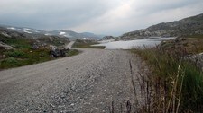 Anleggsveg i Aurland (Foto: NRK)