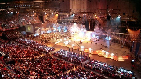 Eurovision Song Contest i Oslo Spektrum (Foto: Poppe, Cornelius/SCANPIX) Eurovision Song Contest i Oslo Spektrum (Foto: Poppe, Cornelius/SCANPIX)