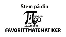 Vi kårer Norges favorittmatematiker, og utfordrer deg til å gi din stemme. 