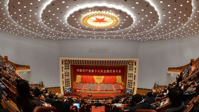 Kinas partikongress i 2012 (Foto: MARK RALSTON/Afp)
