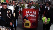 Mari Boine-stunt i 17. mai-tog  (Foto: Privat)