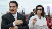 Zine El Abidine Ben Ali og kona Leila under valgkampen i Tunisia
