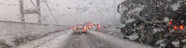 Snø (Foto: Kjell Pedersen/NRK)