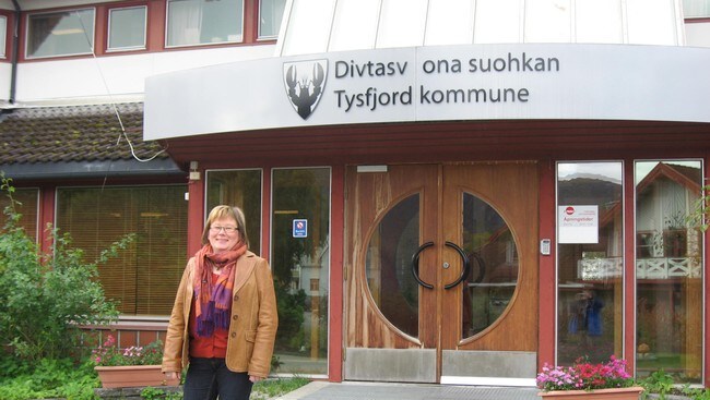 Divtasvuona sámegielkonsulænnta, Britt-Inger Tuorda. (Foto: Harrieth Aira/NRK)