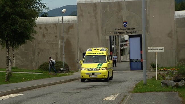 Brann i Bergen fengsel (Foto: Alexander Vollevik Larsen/NRK)