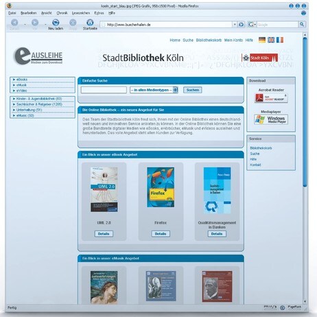 Elektonisk bibliotek i Tyskland. Elektonisk bibliotek i Tyskland.