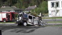 Bilbrann Storekvina (Foto: MMS-bilde fra tipser/NRK)