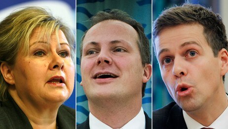 Erna Solberg, Ketil Solvik-Olsen og Knut Arild Hareide (Scanpix) Erna Solberg, Ketil Solvik-Olsen og Knut Arild Hareide (Scanpix)