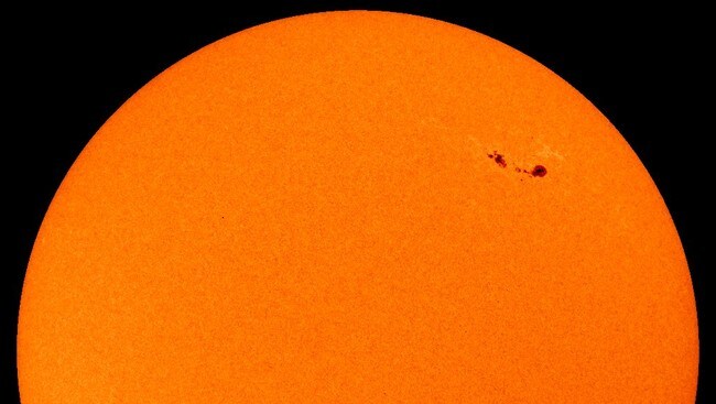 Solflekker (Foto: NASA/SOHO-satelitten)