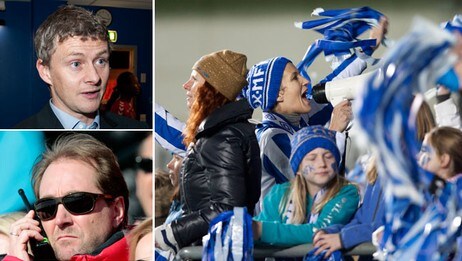 Røkke, Solskjær og supporterne (NTB Scanpix)