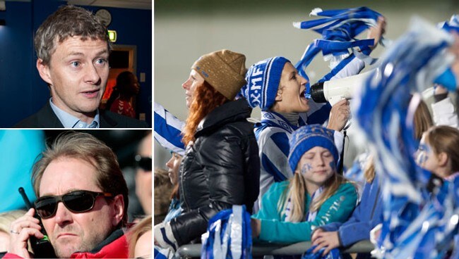 Røkke, Solskjær og supporterne (NTB Scanpix)