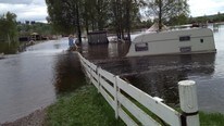 Flom Rena camping (Foto: Arne Trolldalen/NRK)