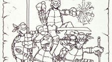 Teenage Mutant Ninja Turtles-tegningen som gikk for 350 000 (Foto: Heritage Auctions)