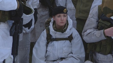 Marianne Berenger, dragon i Panserbataljonen i Brigaden Nord-Norge (Foto: NRK) Marianne Berenger, dragon i Panserbataljonen i Brigaden Nord-Norge (Foto: NRK)