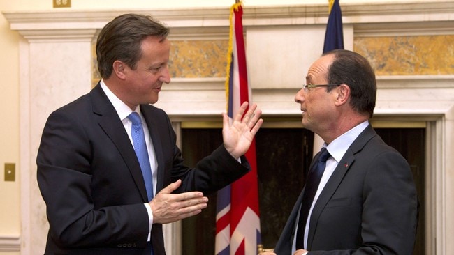 Francois Hollande og David Cameron i Washington (Foto: CHRISTOPHE ENA/Afp) Francois Hollande og David Cameron i Washington (Foto: CHRISTOPHE ENA/Afp)