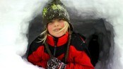Ingrid på vinterferie på Myrland