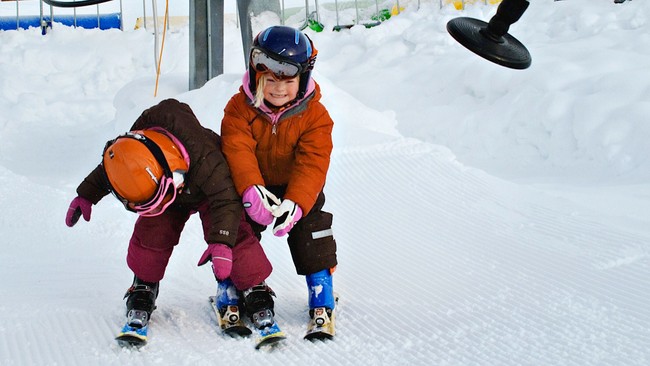 Barneheis i skianlegg (Foto: Jørn H. Moen)