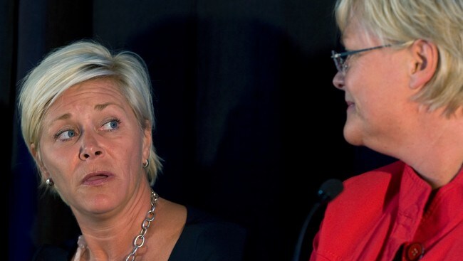 Siv Jensen og Kristin Halvorsen (Foto: Sigurdsøn, Bjørn/SCANPIX)