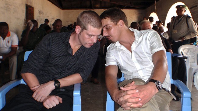 Joshua French og Tjostolv Moland (Foto: STRINGER/Afp) Joshua French og Tjostolv Moland (Foto: STRINGER/Afp)