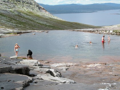 Badekulpene ved Nedalshytta