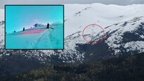 Pynta fjellet i raudt, kvitt og blått (Foto: Montasje: Helge Aske/Privat)