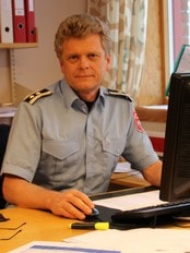 Odd Ellingsen, Avd.sjef forebyggende ved Drammen Brannvesen. (Foto: Masha Dundic/NRK) Odd Ellingsen, Avd.sjef forebyggende ved Drammen Brannvesen. (Foto: Masha Dundic/NRK)
