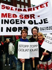 Natur og Ungdom mot Goliat (Foto: Kristine Wika Haraldsen/Natur og Ungdom)