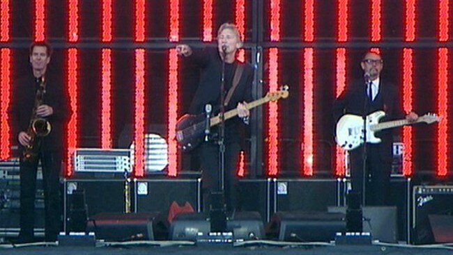 Roger Waters på scenen på Viking stadion (NRK) Roger Waters på scenen på Viking stadion (NRK)