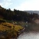 Idylliske Fossasete i morgensol. Her under DNT ung Bergen sin BaseCamp i 2006.